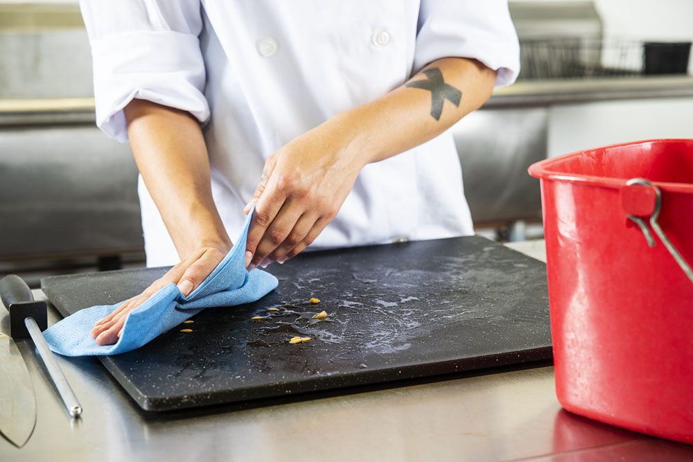 Man working as a chef