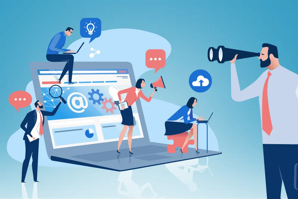 Hiring from within concept graphic