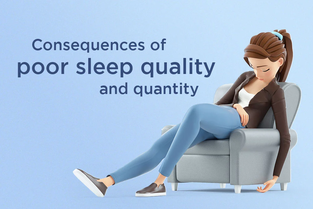 illustration of a woman sleeping on a chair