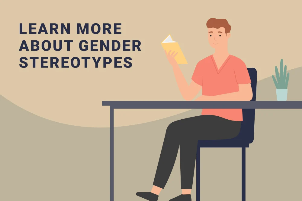 Workplace gender stereotyping awareness visual