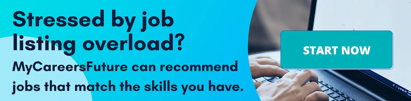 stressed by job listing overload - banner