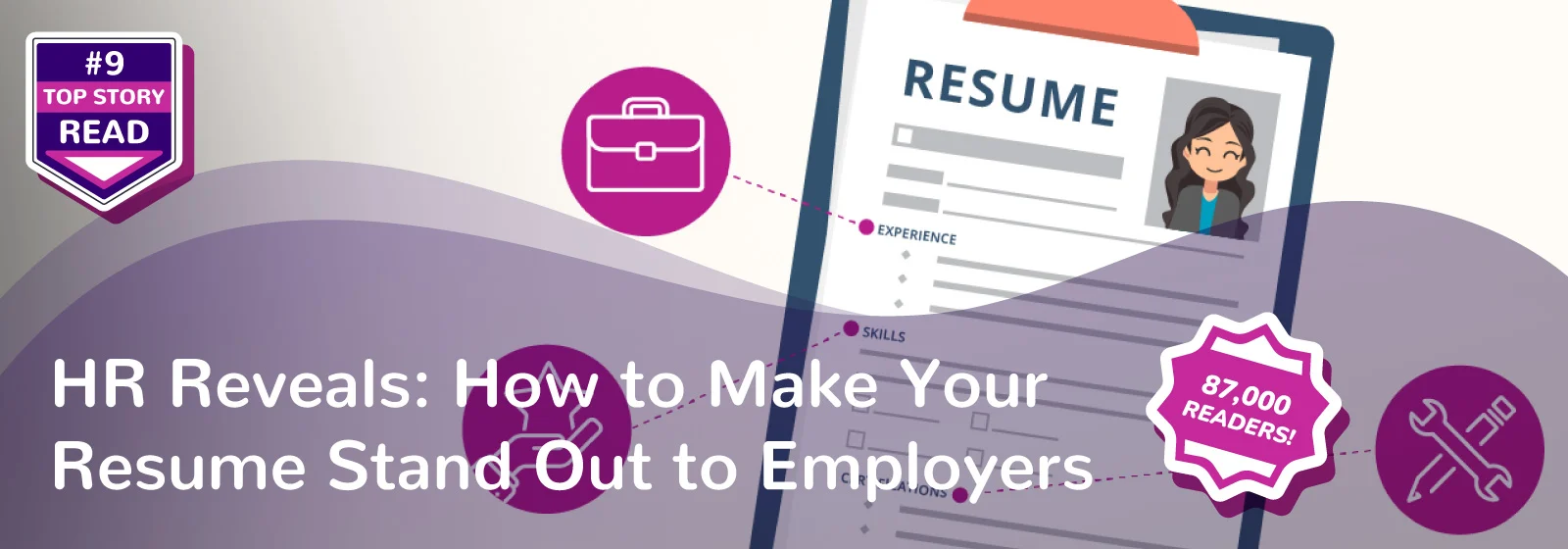 Graphic of a resume, how to make your resume stand out