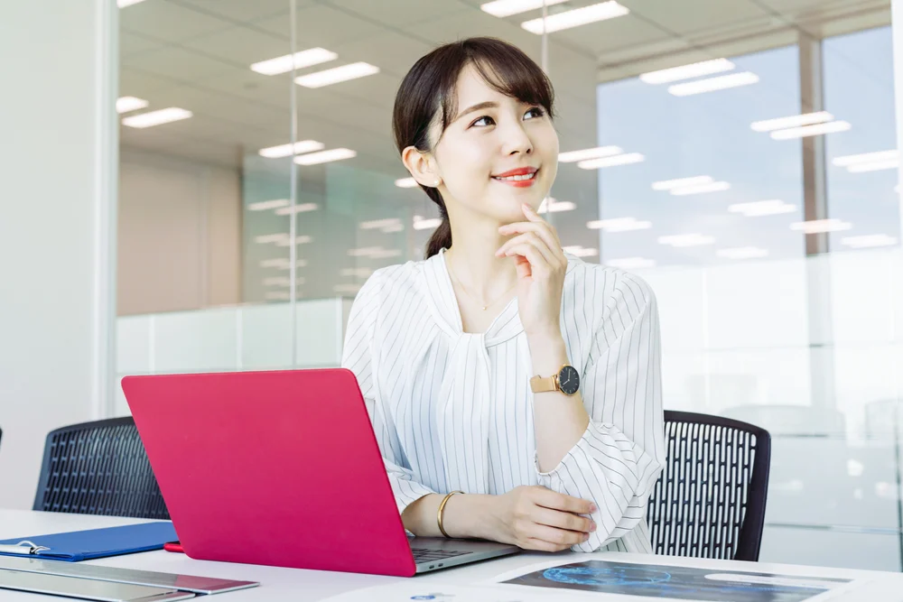 a woman in her thoughts, career development checklist