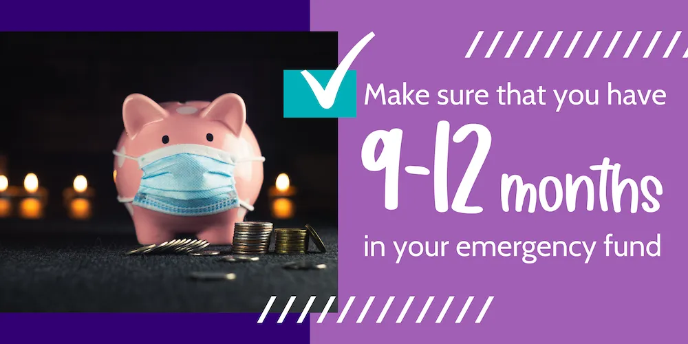 Emergency fund budgeting visual