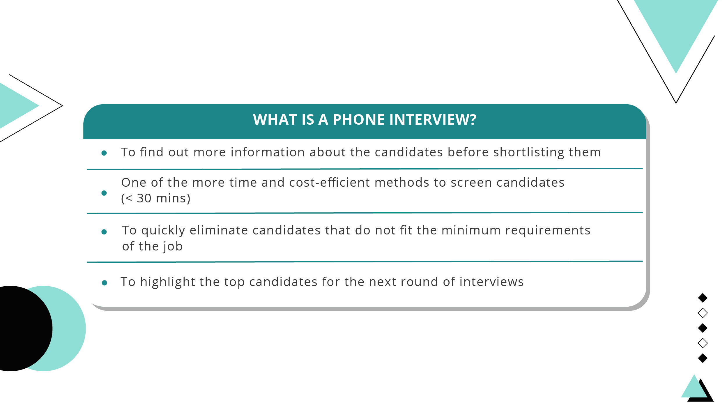 What is a phone interview