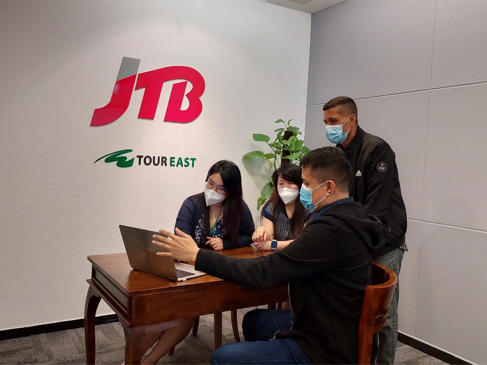 Employees at JTB Tour East upskilling and reskilling through training