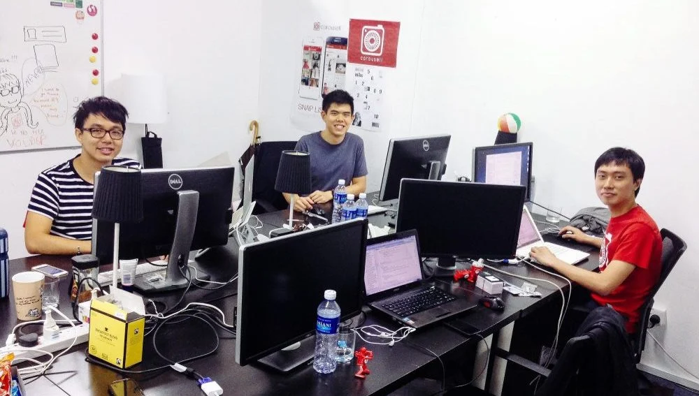 Left to right: Marcus Tan, Quek Siu Rui, Lucas Ngoo (Image credit: Carousell)