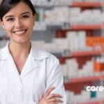 a pharmacist smiling