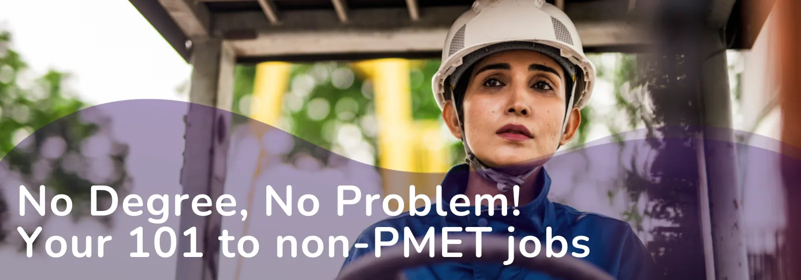 No degree, no problem - main hub read banner