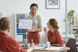Interview presentation tips banner with professional setup