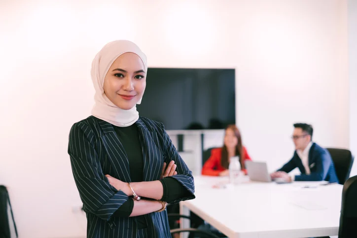 Portrait of Young Muslim Businesswomen
