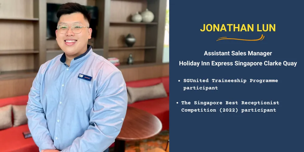 portrait of Jonathan Lun career professional, holiday inn singapore
