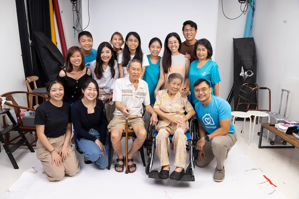 healthcare team posing confidently for a Homage company photoshoot