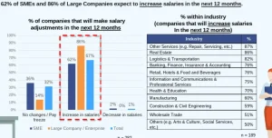Salary increments infographic