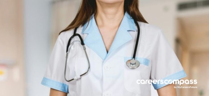 A nurse in a uniform