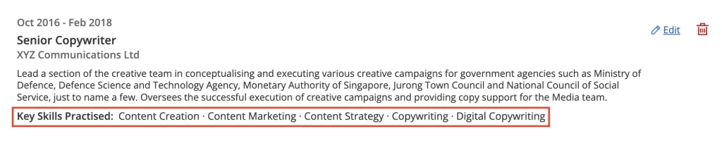 the 5 skills appears