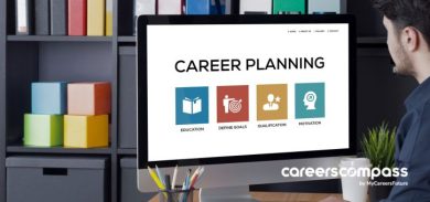 career planning on desktop screen