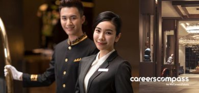 male and female concierge