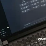 someone typing on laptop