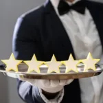 5 stars served on a silver tray