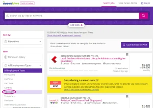 Flexi-work search filter graphic