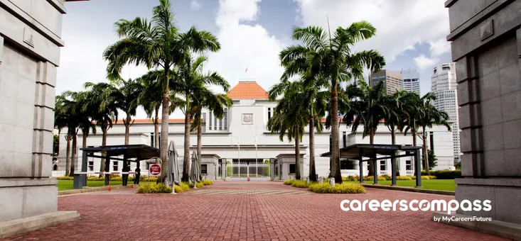 Singapore Parliament building front view