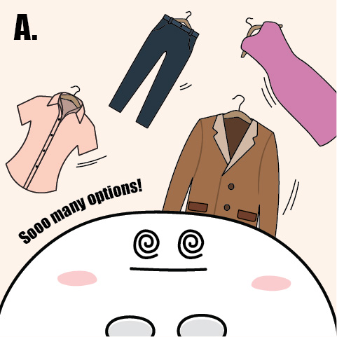 Workplace Personality Quiz - Many Options in Closet